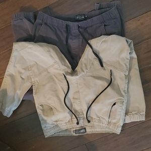 2 jogger type men's pants